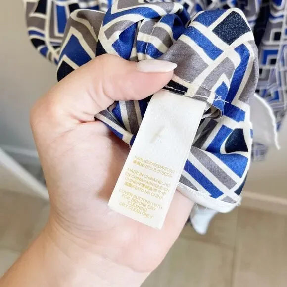 Kate Spade Silk Sleeveless Mini Button Down Silk Dress Size 10 - Picture 10 of 10